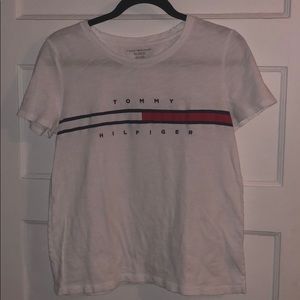 Tommy Hilfiger White Logo Tee